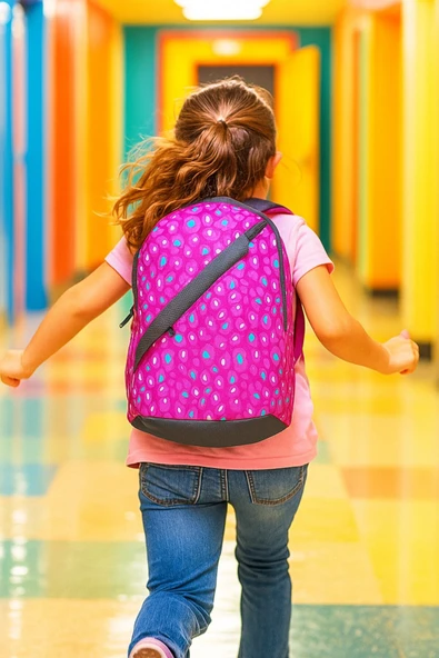 NewBag ANAOKULU KIZ SIRT ÇANTASI (YENİ SEZON)-PEMBE KAMUFLAJ DESENLİ ürün görseli 1