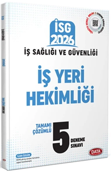 Data Yayınları 2026 İş Sağlığı Güvenliği İş Yeri Hekimliği Çözümlü 5 Deneme Sınavı ürün görseli 1