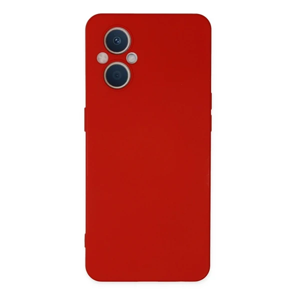 Oppo Reno 7 Lite Kılıf Nano İçi Kadife Silikon - Kırmızı ürün görseli 1