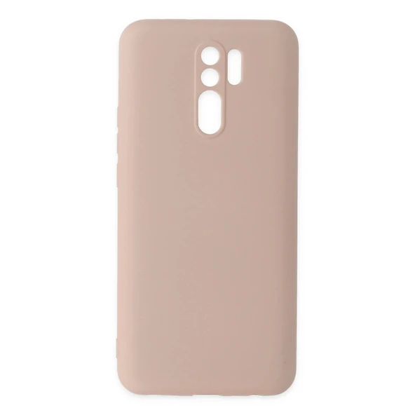 Xiaomi Redmi 9 Kılıf Nano İçi Kadife Silikon - Pudra ürün görseli 1