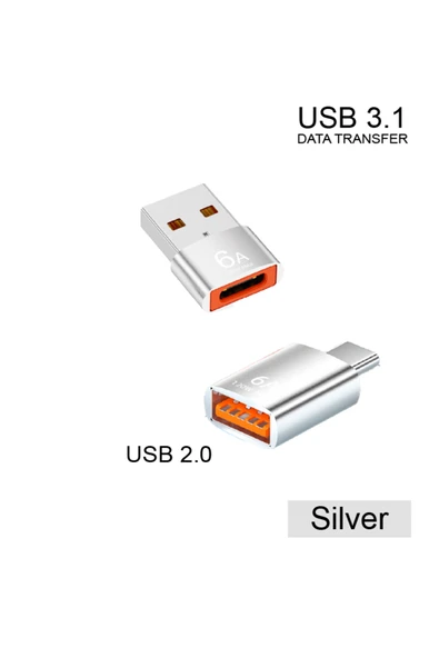 silabor Erkek Type-c Dişi Usb - Dişi Type-c Erkek Usb 3.1 Hızlı Şarj Veri Transferi Konektörü Dönüştürücü ürün görseli 1