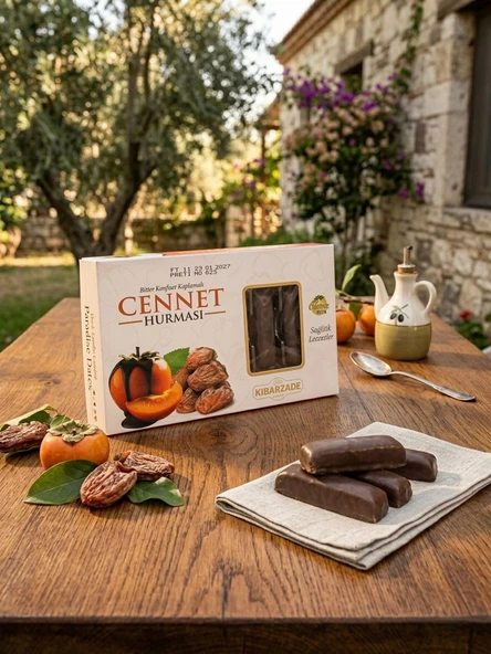 Kibarzade Bitter Konfiseri Kaplamalı Cennet Hurması - 125 gr ürün görseli 1