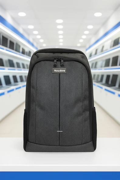 Newish Polo Laptop Notebook Sırt Çantası Okul Çantası 15,6 inç - Antrasit ürün görseli 1