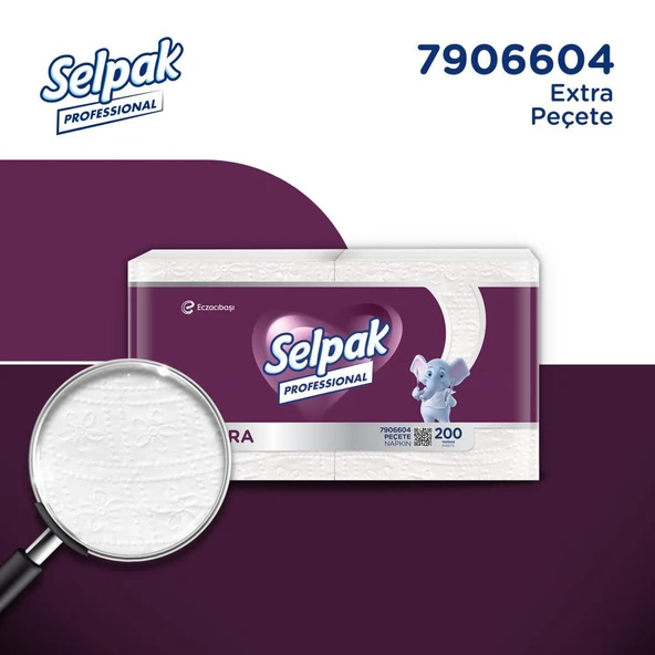 Selpak Profesyonel Extra Peçete 200'lü x 15 Adet - Resim 3