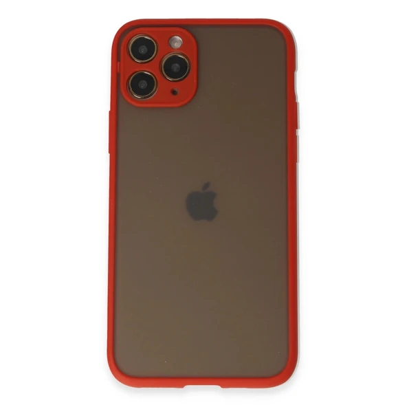 İphone 11 Pro Kılıf Montreal Silikon Kapak - Kırmızı ürün görseli 1