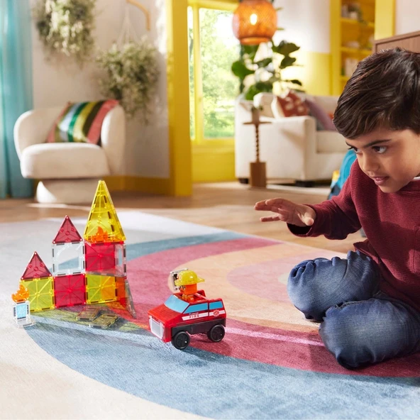 Magna Tiles İtfaiye ve Kurtarma 27 Parça - Resim 6