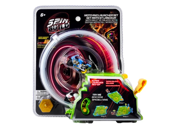 Spin and Build Fırlatıcı ve Motorsiklet-2 ürün görseli 1