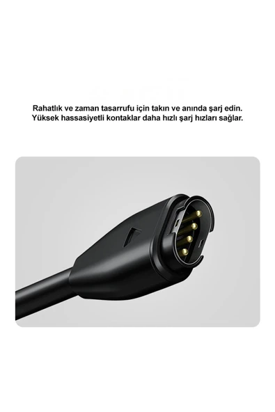 silabor Garmin Fenix 7 7s 7x 6 6s Için 1m/3.3ft Usb Şarj Kablosu 6x 5 5x 5s ürün görseli 1