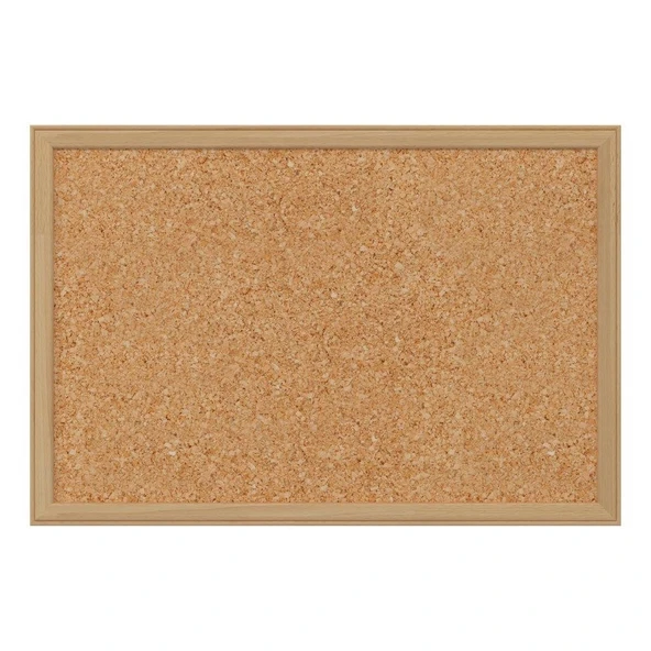 Ahşap Çerçeveli Mantar Pano 30x45cm 20li Paket ürün görseli 1