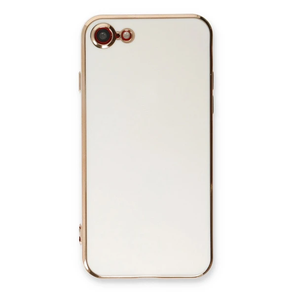İphone 7 Kılıf Volet Silikon - Beyaz - Resim 2