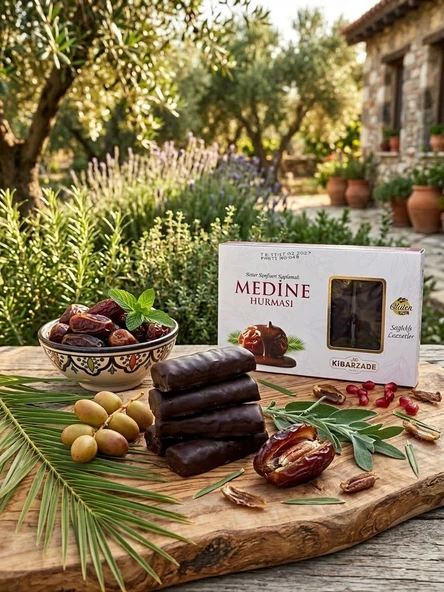 Kibarzade Bitter Konfiseri Kaplamalı Medine Hurma Şekeri - 125 gr ürün görseli 1