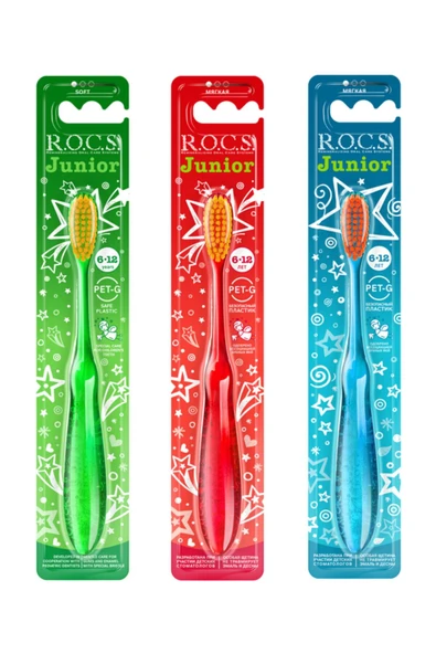 R.O.C.S. Junıor 6-12 Yaş Diş Fırçası 3 Adet ürün görseli 1