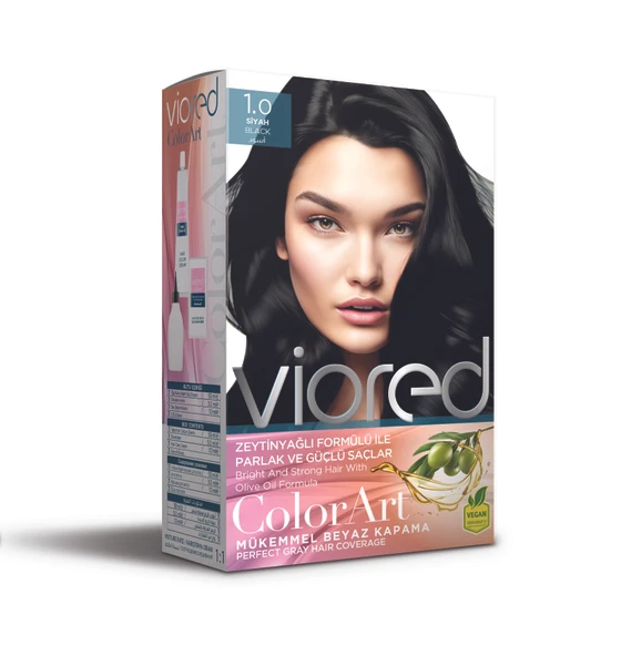 viored ColorArt Set Saç Boyası 1.0 Siyah ürün görseli 1