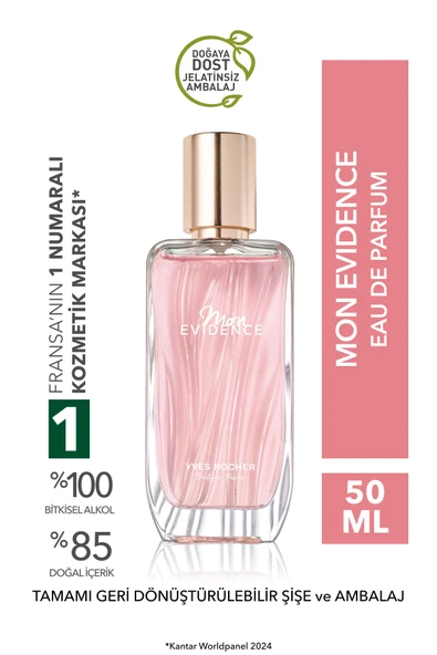 Yves Rocher Mon Evidence EDP- Kadın Parfüm- Comme Une Evidence-50ml ürün görseli 1