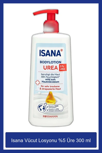 ISANA Vücut Losyonu %5 Üre 300 ml ürün görseli 1