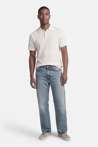 Jack&jones 12293000 Yakali Erkek Tshirt - Krem ürün görseli 1