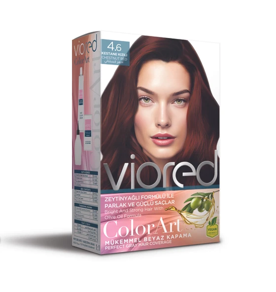 viored ColorArt Set Saç Boyası 4.6 Kestane Kızılı ürün görseli 1