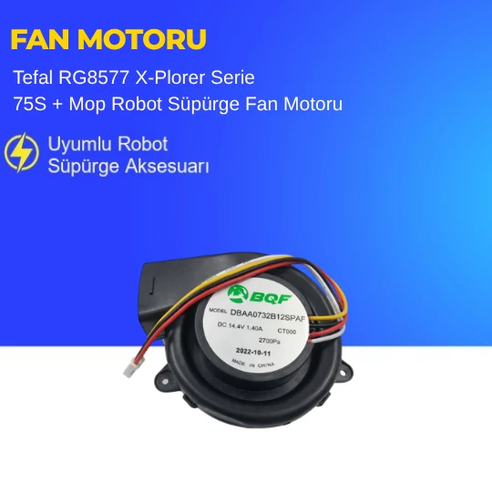 Tefal RG8577 X-Plorer Serie 75S + Mop Robot Süpürge Fan Motoru ürün görseli 1