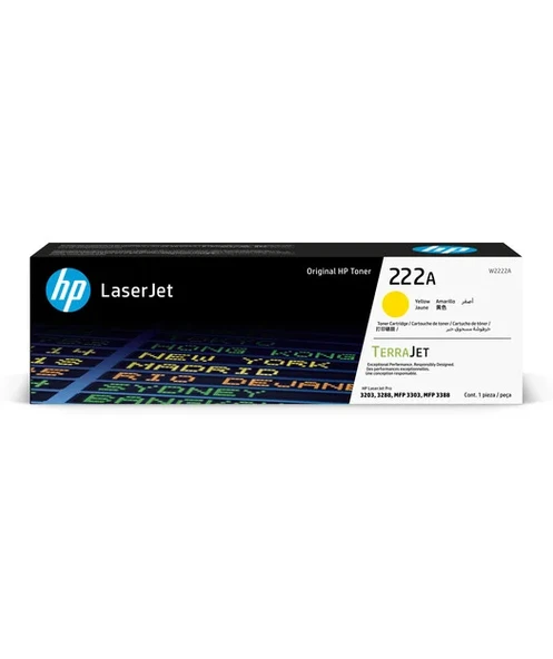HP W2222A Yellow T.Kartuş(222A) ürün görseli 1