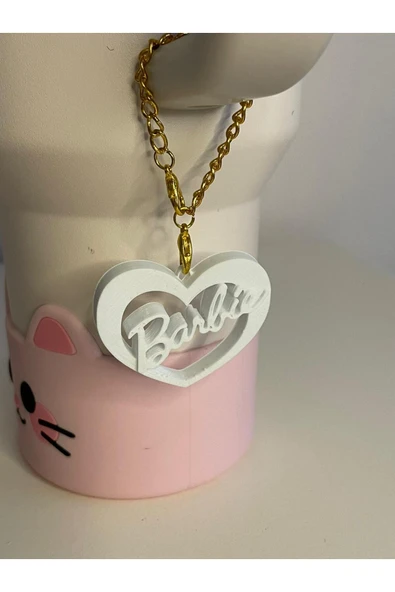 Freya Barbie Kalp Quencher Termos Bardak Aksesuarı Zincirli Dekoratif Süs ürün görseli 1