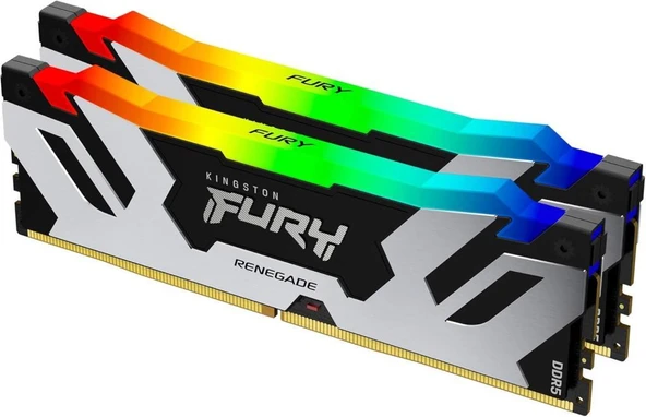 Kingston Fury Renegade RGB 48 GB (2x24) 7200 MHz DDR5 CL38 KF572C38RSAK2/48 Ram ürün görseli 1