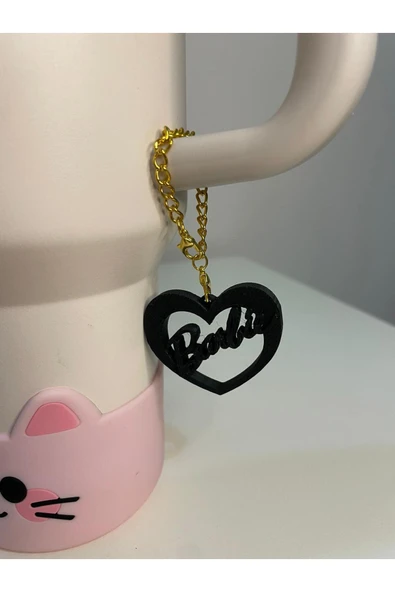 Freya Barbie Kalp Quencher Termos Bardak Aksesuarı Zincirli Dekoratif Süs ürün görseli 1