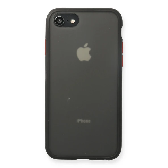 İphone 7 Kılıf Montreal Silikon Kapak - Siyah ürün görseli 1