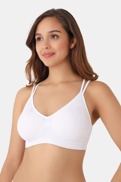 Beyaz Dikişsiz Kaplı Bralet - Resim 3