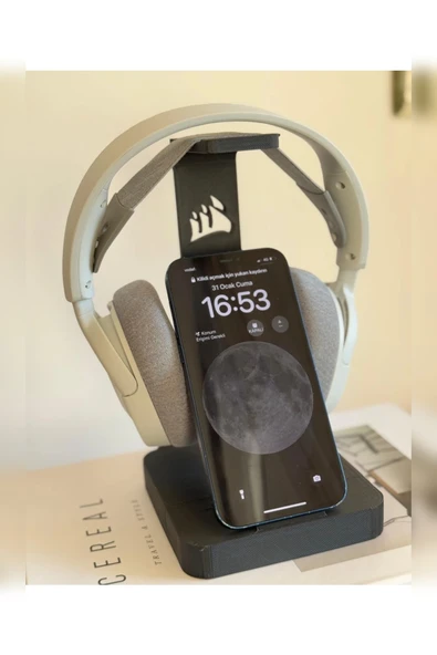 ÇAKRA Çok İşlevli Kulaklık ve Telefon Standı – Şık ve Düzenli Masa Alanı ürün görseli 1