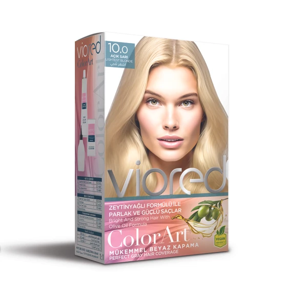 viored ColorArt Set Saç Boyası 10.0 Açık Sarı ürün görseli 1