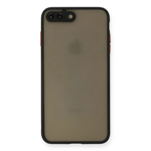 İphone 7 Plus Kılıf Montreal Silikon Kapak - Siyah ürün görseli 1
