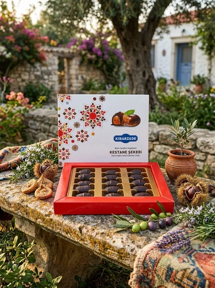 Kibarzade Çikolata Kaplamalı Kestane Şekeri - 320 gr ürün görseli 1