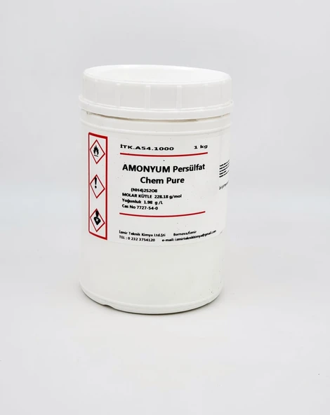 İzmir Teknik Amonyum Persülfat(Amonyum peroksidisülfat) - 1 kg ürün görseli 1