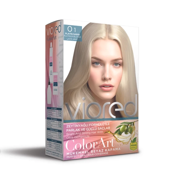 viored ColorArt Set Saç Boyası 0.1 Platin Sarısı ürün görseli 1