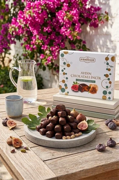 Kibarzade Çikolata Kaplamalı İncir Şekeri - 320 gr ürün görseli 1