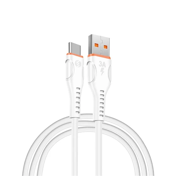 S-link SL-X243 1M 15W 3A Type-C Güvenli Hızlı Data + Sarj Kablosu ürün görseli 1