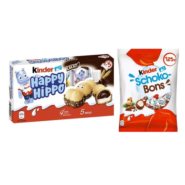 Kinder Happy Hippo ve Schoko Bons 2 li Paket ürün görseli 1