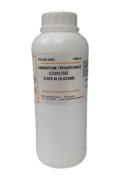 Izmir Teknik Amonyum Tiyosiyonat Çözeltisi 0,025 N 0,025 M -1000Ml ürün görseli 1