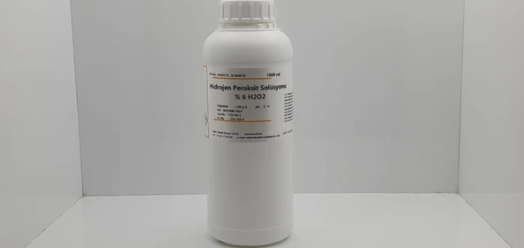 Izmir Teknik Hidrojen Peroksit Solüsyonu %6 V-V 1 Litre ürün görseli 1