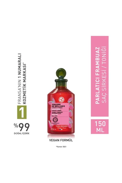 Yves Rocher Frambuaz Saç Sirkesi / Toniği - Normal Saçlar / Brillance 150 ml ürün görseli 1