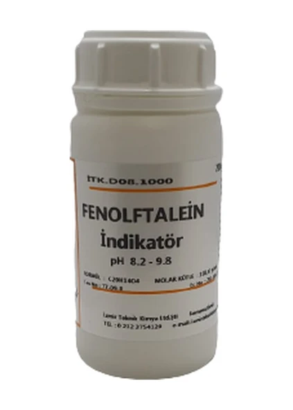 Izmir Teknik Fenolftalein Toz Indicatör -100 Gram ürün görseli 1