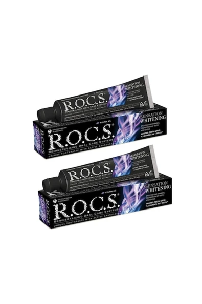 R.O.C.S. Rocs Sensatıon Whıtenıng Ekstra Beyazlatıcı Diş Macunu 74gr X 2 Adet ürün görseli 1