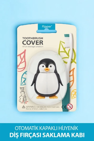 R.O.C.S. Flipper Diş Fırçası Kabı Penguen ürün görseli 1