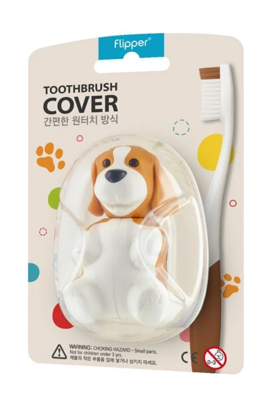 Flipper Hijyenik Diş Fırçası Kabı - Köpek ürün görseli 1