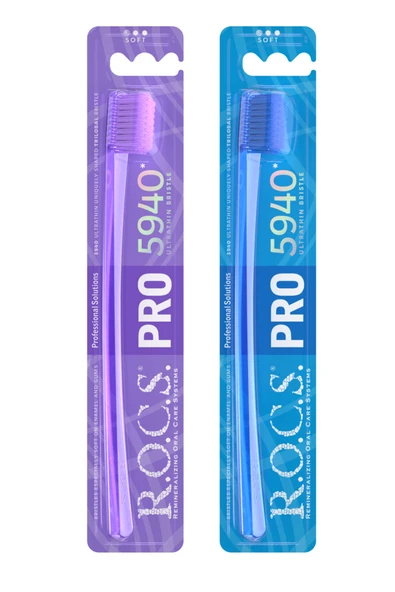 R.O.C.S. Rocs Pro 5940 Adet Kıl Içeren Soft Diş Fırçası - 2adet ürün görseli 1