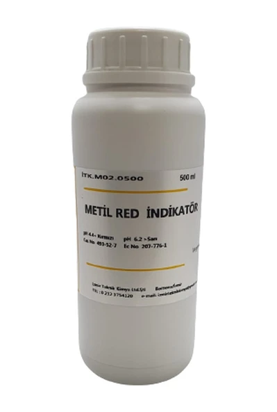 Izmir Teknik Metil Red Indikatörü 500 Ml ürün görseli 1