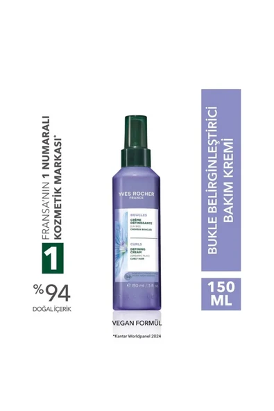Yves Rocher Bukle Belirginleştirici Bakım Kremi - Kıvırcık Ve Dalgalı Saçlar 150 ml ürün görseli 1