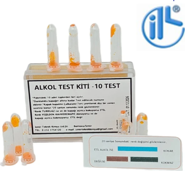 Izmir Teknik Alkol Test Kiti-10 Test ürün görseli 1