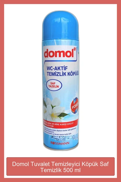 DOMOL Tuvalet Temizleyici Köpük Saf Temizlik 500 ml .. ürün görseli 1