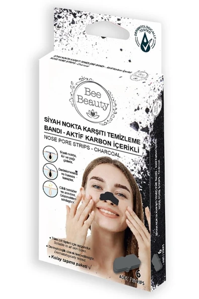 Bee Beauty Siyah Nokta Temizleme Bandı 6'lı ürün görseli 1